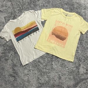 2 Billabong Tees